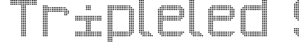 Tripleled ST font preview